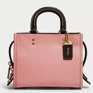 Coach Rogue 17 Bag in Colorblock Candy Pink